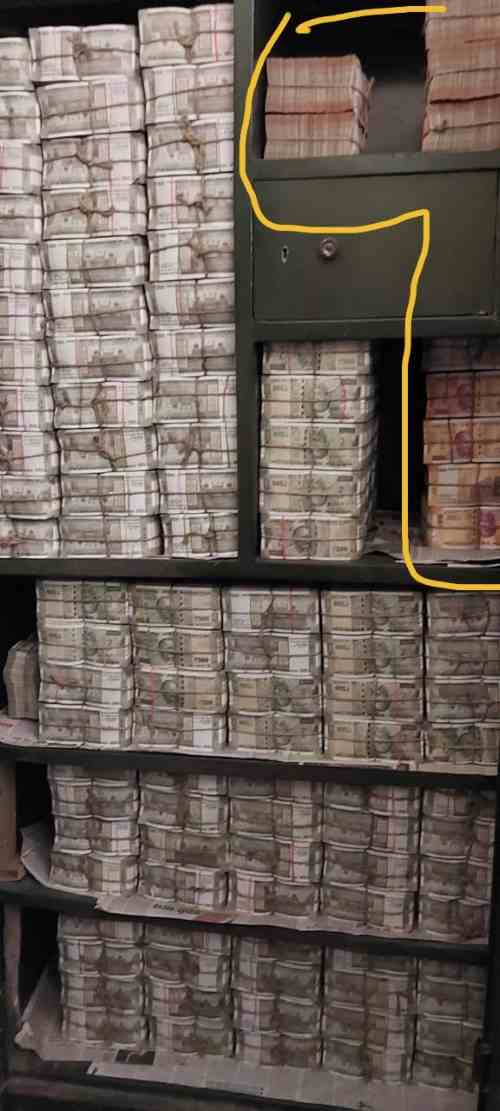 Income Tax Department, raid, Indian MP, Dhiraj Prasad Sahu, Rs 290 crore, cash, investigation, source of income, business ventures, political scandal, financial affair, Jharkhand, Odisha, counting machines, currency notes, denominations, Rs 2000, Rs 500, Rs 100, video, political career, Rajya Sabha, Bodhi Distillery Private Limited, Baldev Sahu Infra Private Limited, assets, luxury cars, BMW, Fortuner, legal repercussions, meta description,