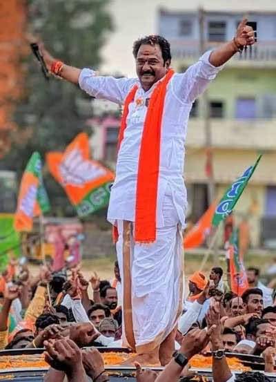 Giant Killer, Ramana Reddy, BJP, Telangana, Victory, Kamareddy, KCR, Revanth Reddy, Jaw-Dropping Upset, Common Man's Support, BRS Stronghold, Historic Win, Political Triumph, Switched Sides, BJP's Rise, 49.7 Crore Assets.