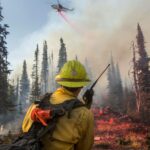 California Fire dousing wild fire