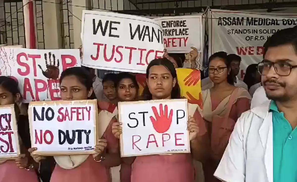 Kolkata doctor protest rape murder